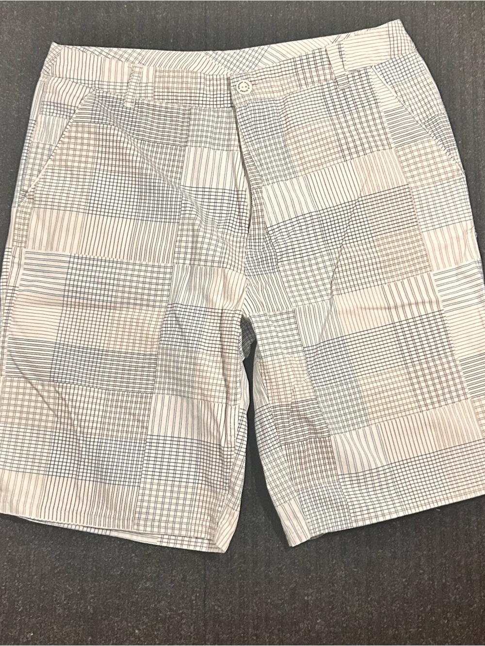 White Elementary plaid shorts